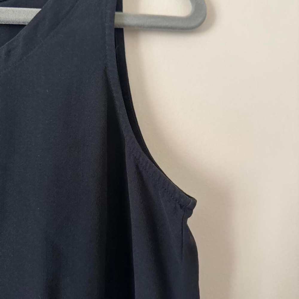 Eileen Fisher Black Silk Tank - Picture 6 of 8